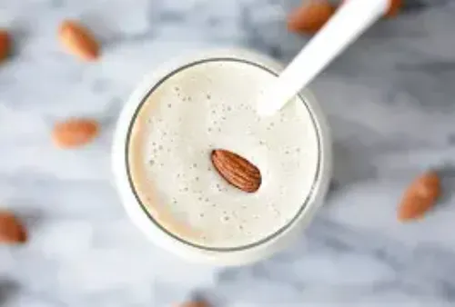 Almond Milk Shake with Ice Cream
